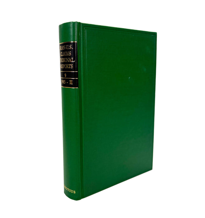 Iran-United States Claims Tribunal; Volumes 1-38 unbroken run, 1981-2009, Groitius Publications, Cambridge