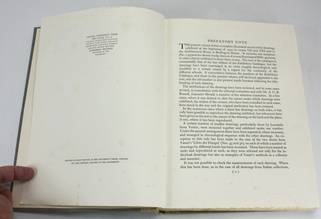 Italian Drawings Exhibited at the Royal Academy, Burlington House, London, 1930