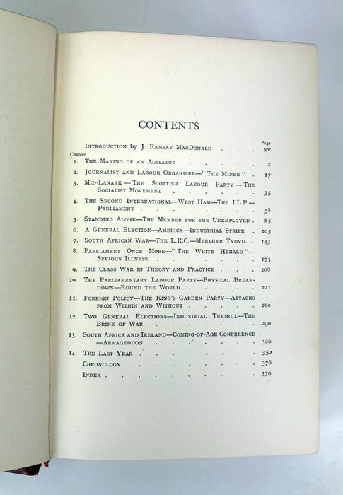 J. Keir Hardie; A Biography, by William Stewart, with an Introduction by J. Ramsay MacDonald, 1921