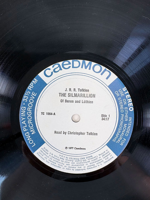 J.R.R. Tolkien; The Silmarillion of Beren and Luthien, read by Christopher Tolkien, Caedmon, 1977 vinyl record
