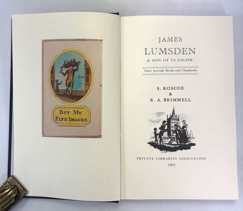 James Lumsden & Son of Glasgow; Their Juvenile Books and Chapbooks, S. Roscoe & R.A. Brimmell, Private Libraries Association, 1981