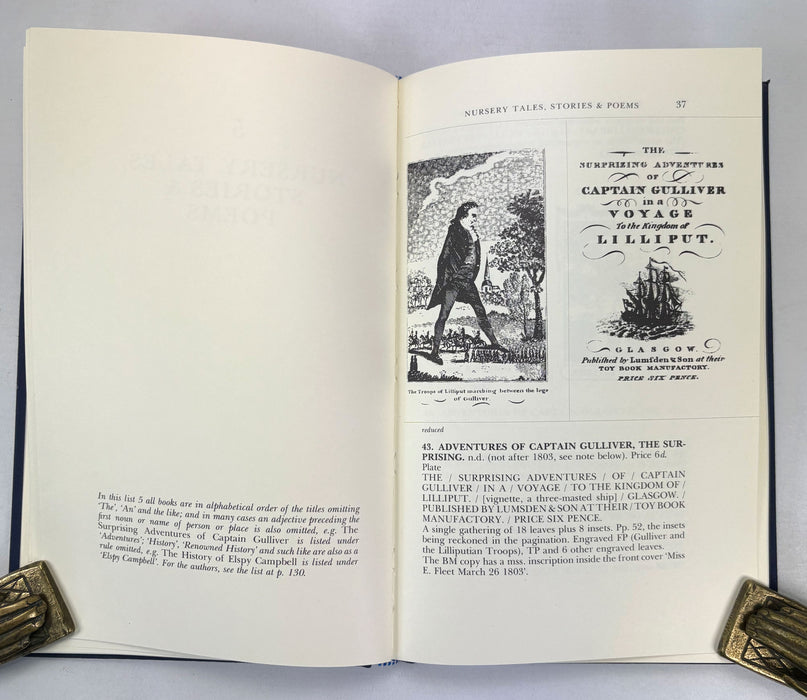 James Lumsden & Son of Glasgow; Their Juvenile Books and Chapbooks, S. Roscoe & R.A. Brimmell, Private Libraries Association, 1981