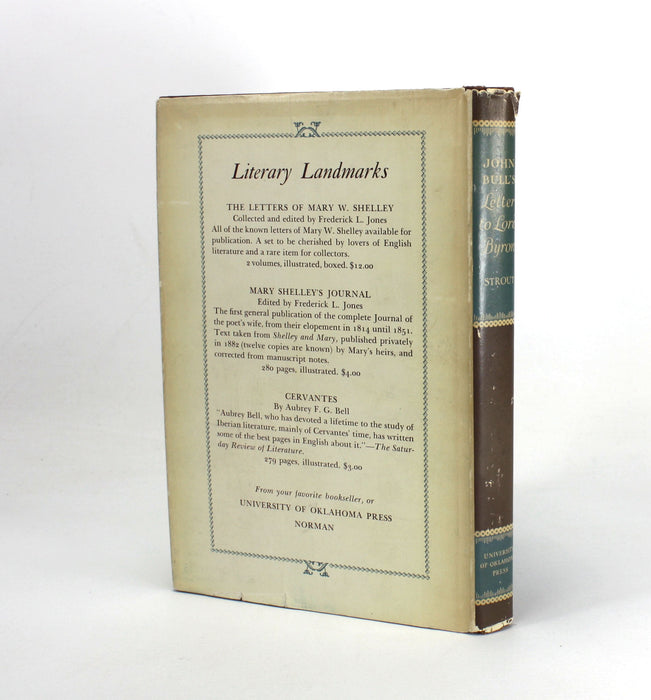 John Bull's Letter to Lord Byron, edited by Alan Lang Strout, 1947