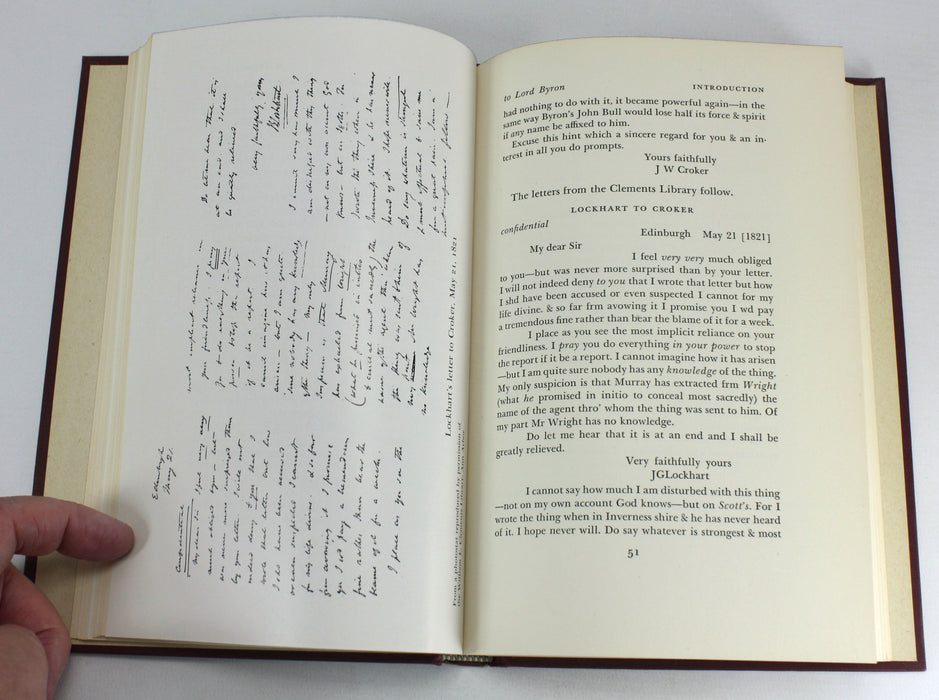 John Bull's Letter to Lord Byron, edited by Alan Lang Strout, 1947