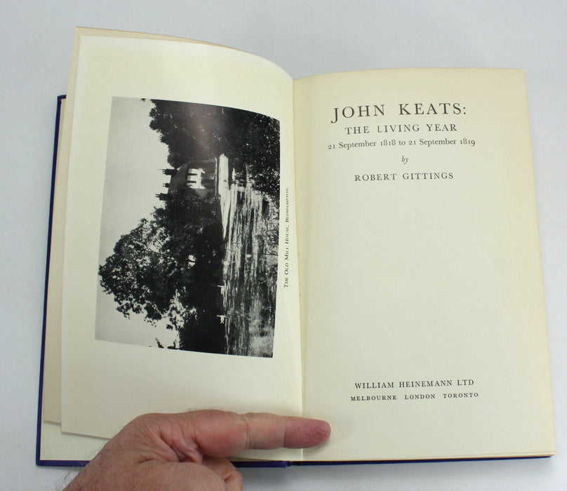 John Keats; The Living Year, 21 September 1818 to 21 September 1819, Robert Gittings, 1954