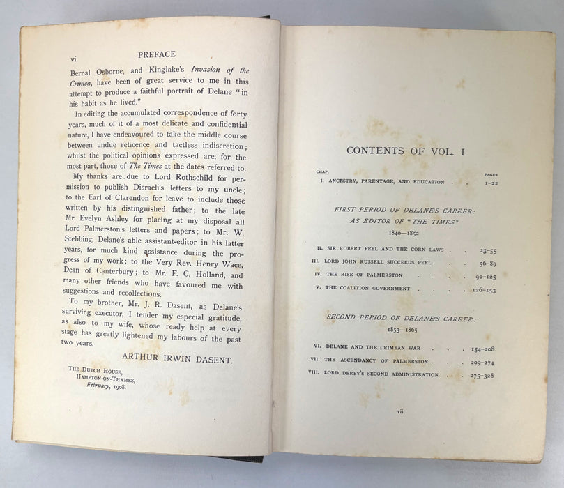John Thadeus Delane; Editor of "The Times"; His Life and Correspondence, Arthur Irwin Dasent, 1908