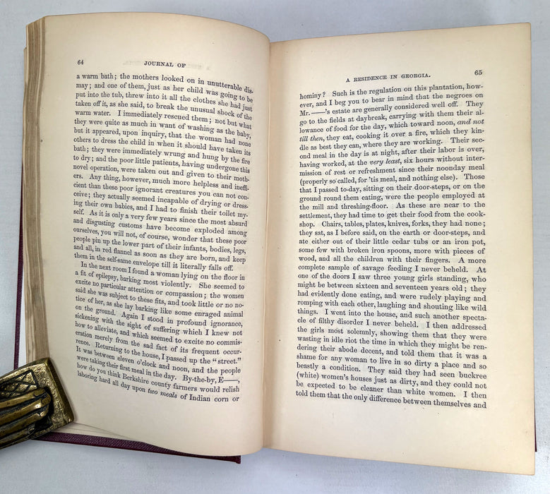 Journal of a Residence on a Georgian Plantation in 1838-1839, Frances Anne Kemble, 1863