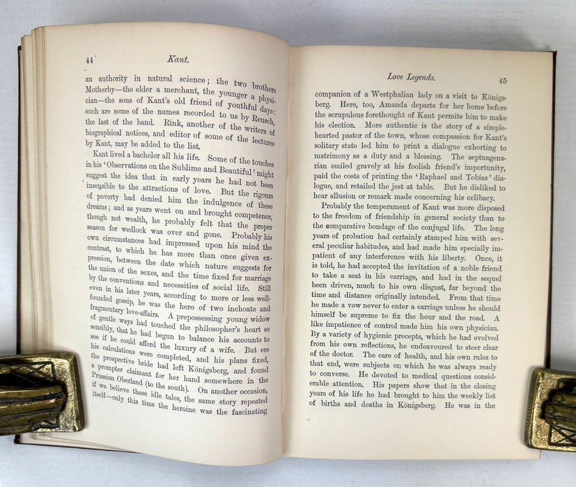 Kant, by William Wallace. Blackwood, 1882