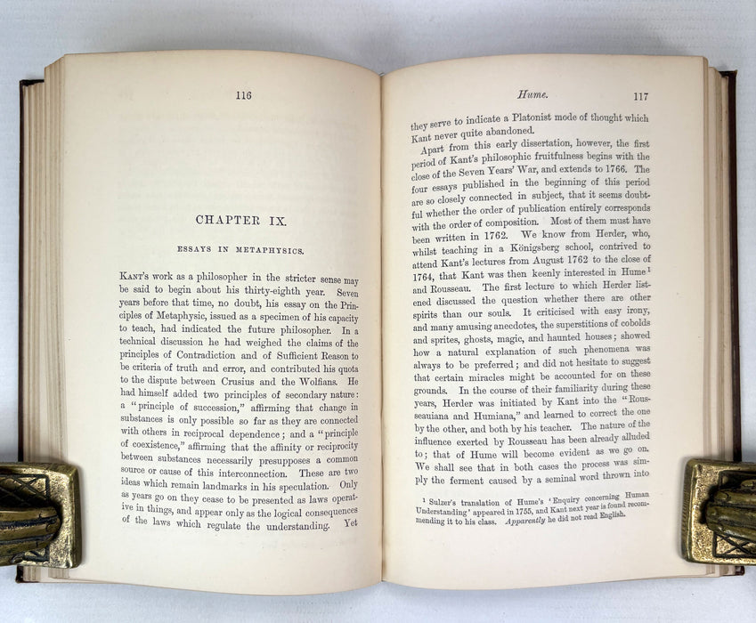 Kant, by William Wallace. Blackwood, 1882