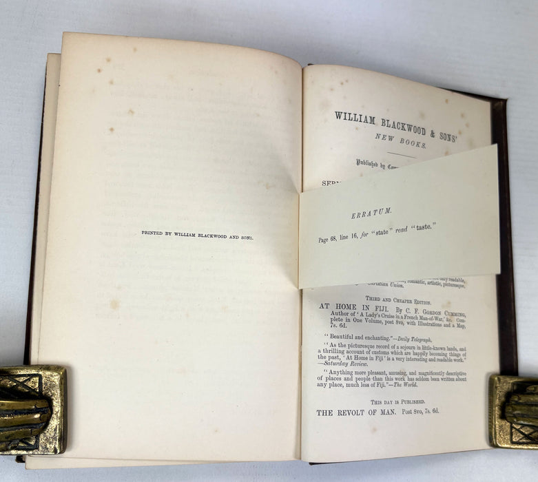 Kant, by William Wallace. Blackwood, 1882