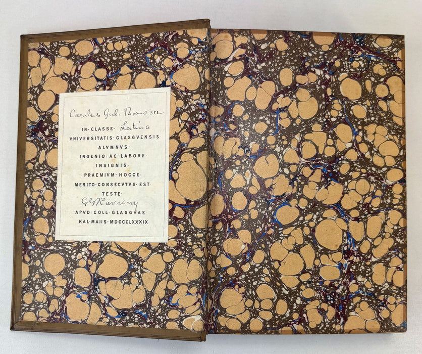 A Dictionary of Roman and Greek Antiquities, with Nearly 2000 Engravings in Wood, by Anthony Rich, Longmans. Green, & Co., 1884. Presentation copy signed by G G Ramsay