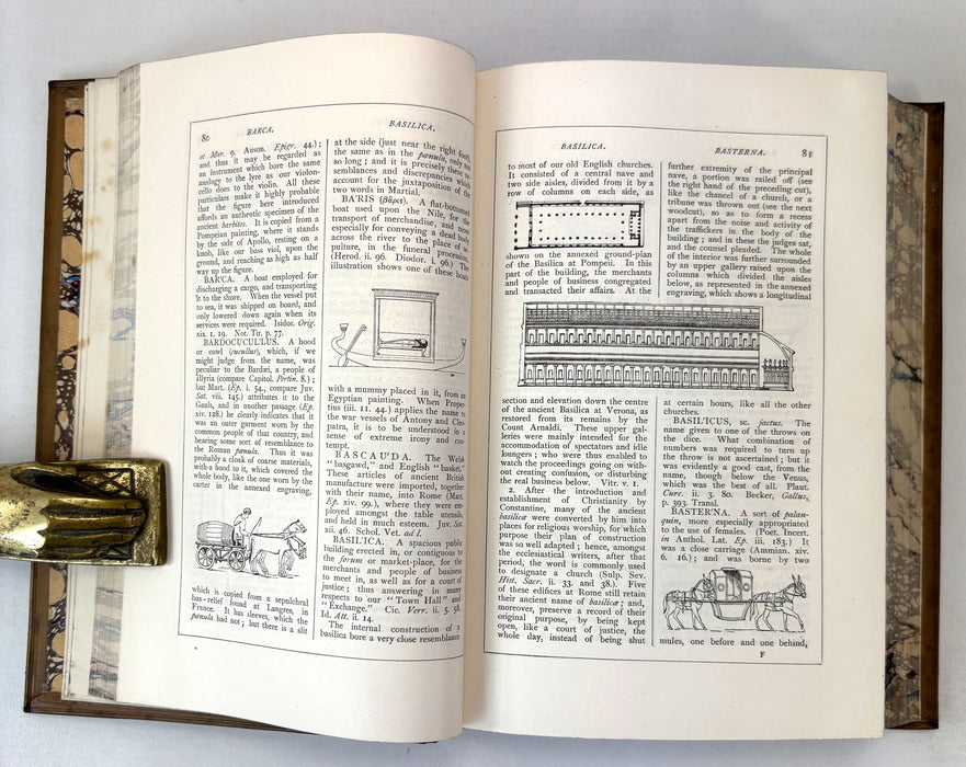 A Dictionary of Roman and Greek Antiquities, with Nearly 2000 Engravings in Wood, by Anthony Rich, Longmans. Green, & Co., 1884. Presentation copy signed by G G Ramsay