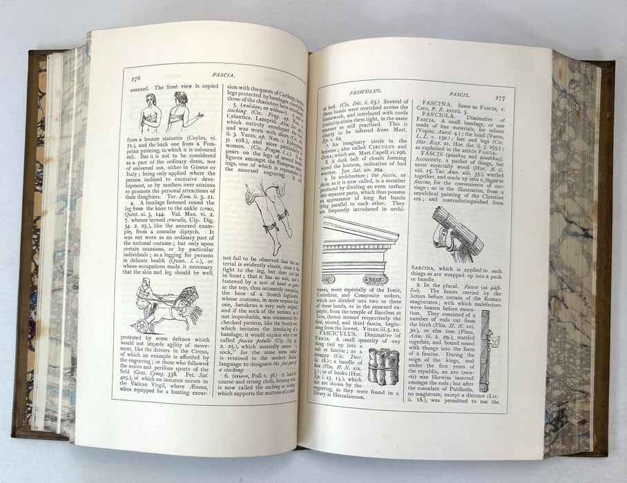 A Dictionary of Roman and Greek Antiquities, with Nearly 2000 Engravings in Wood, by Anthony Rich, Longmans. Green, & Co., 1884. Presentation copy signed by G G Ramsay