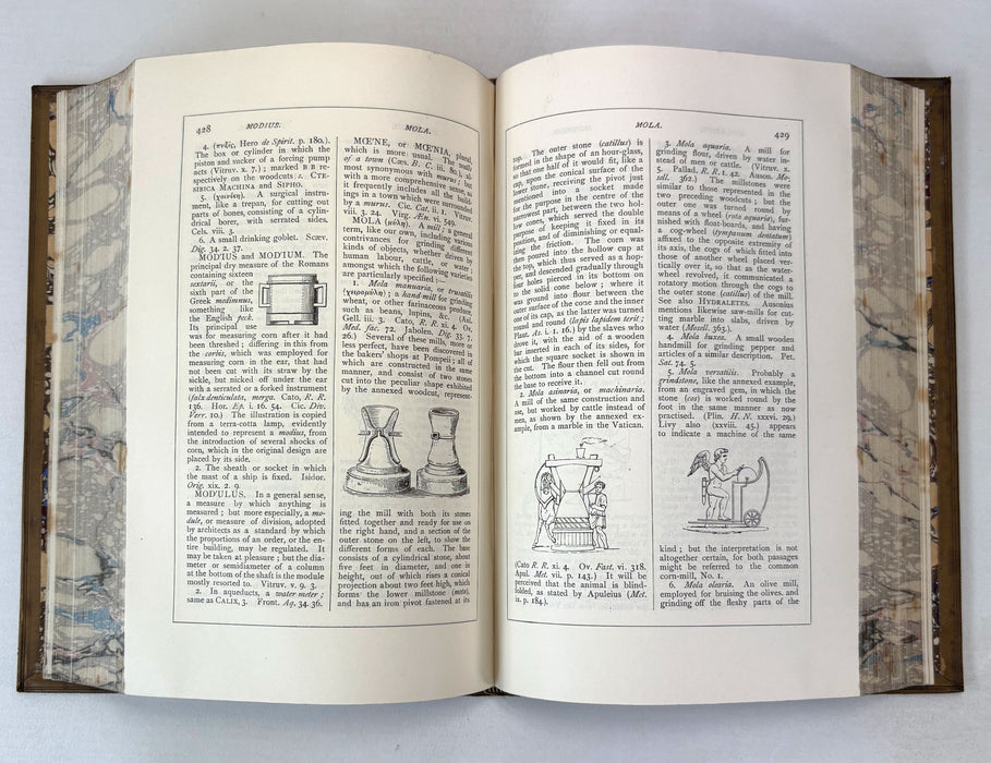 A Dictionary of Roman and Greek Antiquities, with Nearly 2000 Engravings in Wood, by Anthony Rich, Longmans. Green, & Co., 1884. Presentation copy signed by G G Ramsay