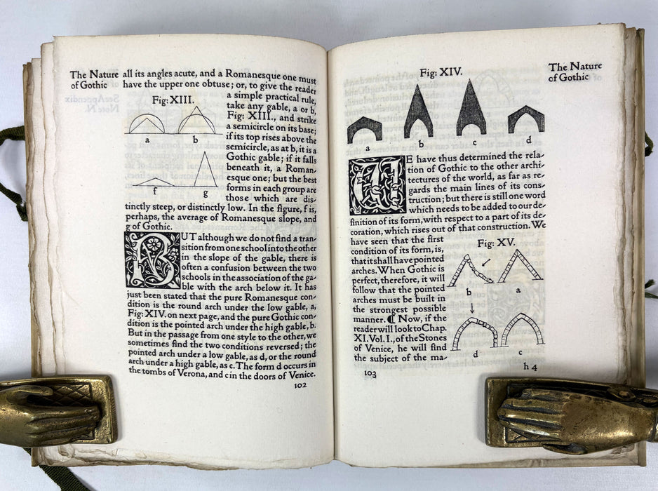 Kelmscott Press; The Nature of Gothic; A Chapter of the Stones of Venice by John Ruskin, 1892