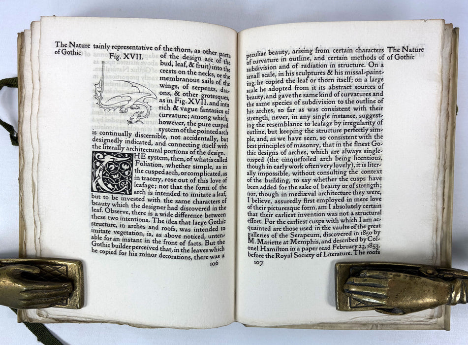 Kelmscott Press; The Nature of Gothic; A Chapter of the Stones of Venice by John Ruskin, 1892