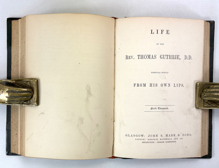 Kennedy's Travels; Kennedy in India (1881) & Kennedy at the Cape (1879), Bound with Life of Thomas Guthrie