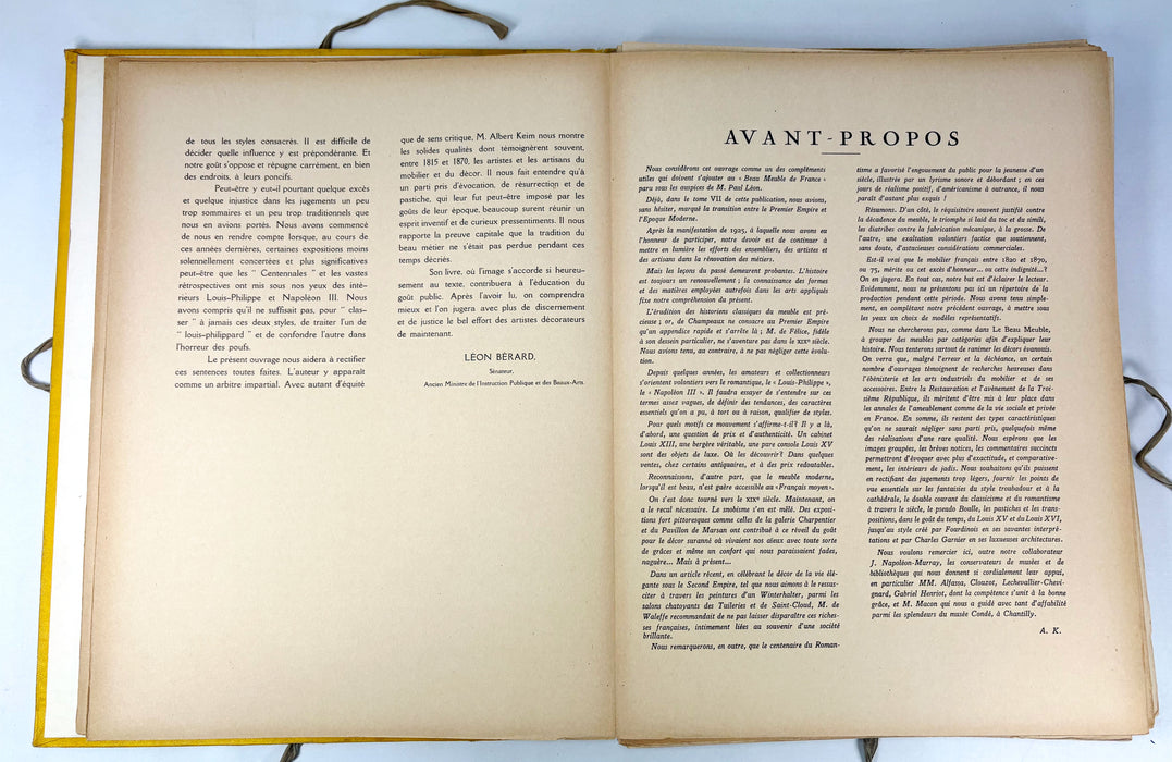 La Décoration et le Mobilier à l’époque romantique et sous le le Second Empire, by Albert Keim, Editions Nilsson, 1929