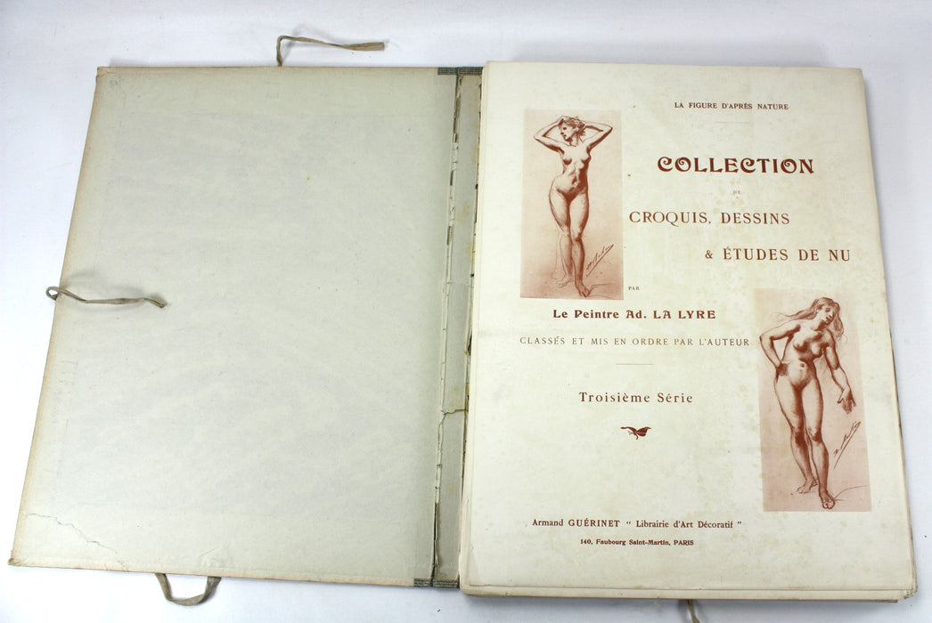 La Figure d'Apres Nature; Collection de Croquis-Dessins & Etudes de Nu par le Peinture, Ad. La Lyre, Troisieme Serie; 1903