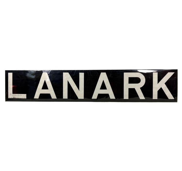 Lanark - Vintage Glasgow Bus Blind from 1960s/70s - Perfect for those who appreciate Alasdair Gray's Masterwork
