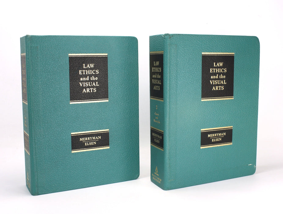 Law, Ethics and the Visual Arts; Cases and Materials, Merryman & Elsen, Matthew Bender, 1979, 2 Volume Set