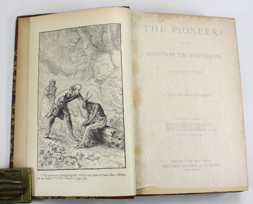 Leather Stocking Tales; 5 Volume set, J. Fenimore Cooper, Belford, Clarke & Company, c. 1880