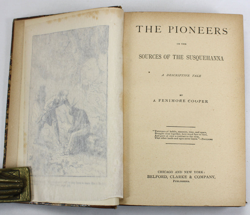 Leather Stocking Tales; 5 Volume set, J. Fenimore Cooper, Belford, Clarke & Company, c. 1880