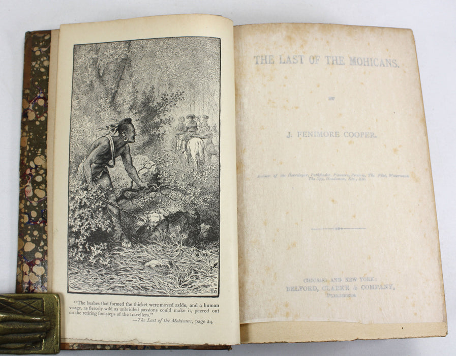 Leather Stocking Tales; 5 Volume set, J. Fenimore Cooper, Belford, Clarke & Company, c. 1880