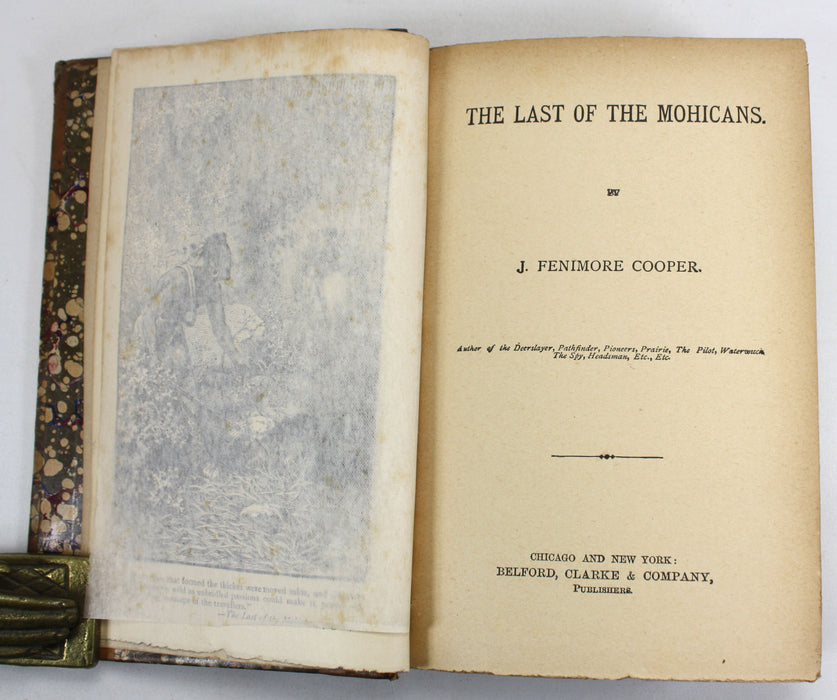 Leather Stocking Tales; 5 Volume set, J. Fenimore Cooper, Belford, Clarke & Company, c. 1880