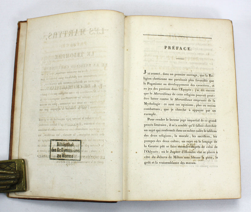 Les Martyrs, ou le Triomphe de la Religion Chrétienne, François René de Chateaubriand, 2 vol. set, 1809