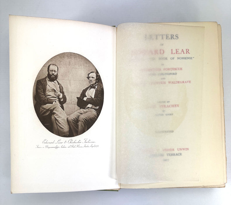 Letters of Edward Lear to Chichester Fortescue and Frances Countess Waldegrave, edited by Lady Strachey, Illustrated, 1907