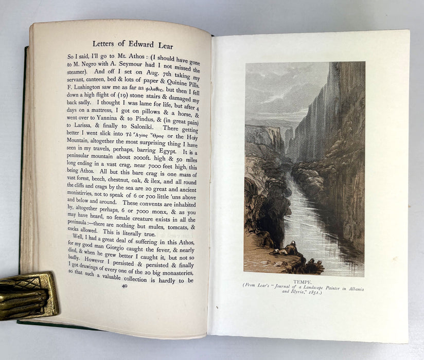 Letters of Edward Lear to Chichester Fortescue and Frances Countess Waldegrave, edited by Lady Strachey, Illustrated, 1907