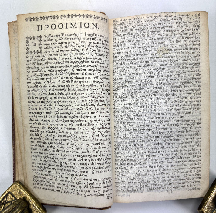 Liturgia Graeca (Greek Book of Common Prayer) - with Psalterion tou David, Cambridge; John Field, 1665.