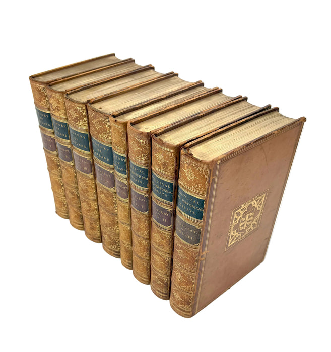 Lord Macaulay - History of England & Critical and Historical Essays - 8 uniform Volumes - University College Oxford Prize Bindings - 1881 & 1891