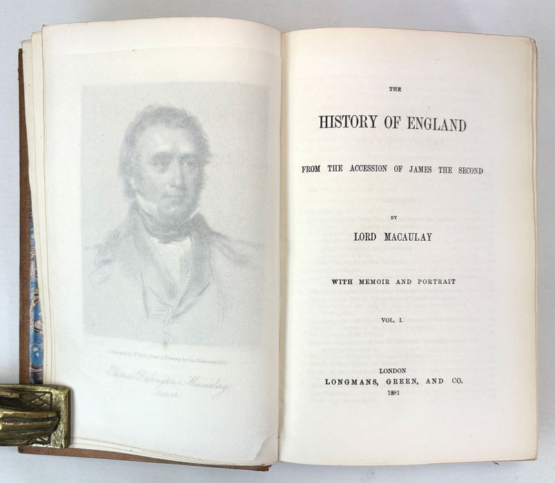 Lord Macaulay - History of England & Critical and Historical Essays - 8 uniform Volumes - University College Oxford Prize Bindings - 1881 & 1891