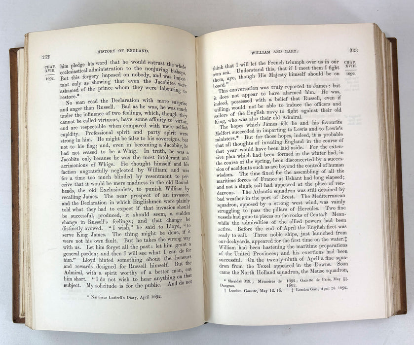 Lord Macaulay - History of England & Critical and Historical Essays - 8 uniform Volumes - University College Oxford Prize Bindings - 1881 & 1891