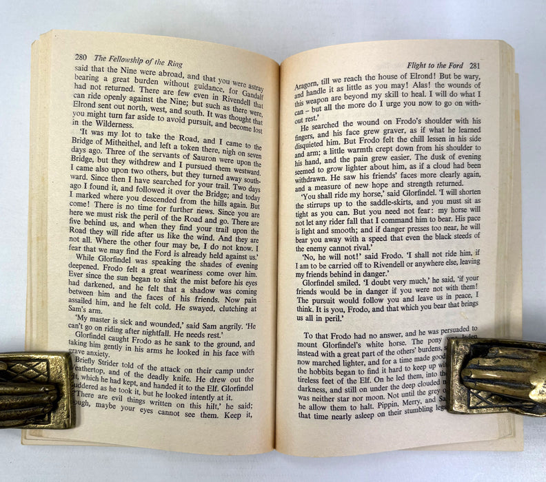 Lord of the Rings boxed set, plus The Hobbit in matching edition, Unwin Paperbacks, 1981