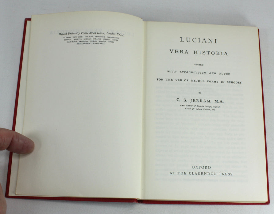 Luciani; Vera Historia, C.S. Jerram, Oxford, 1962