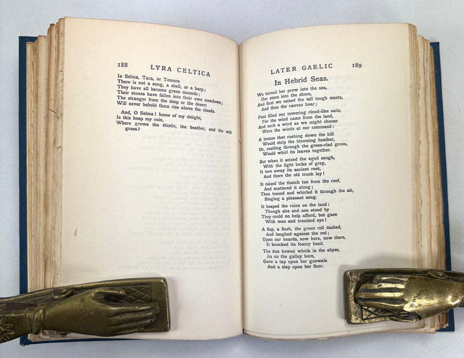 Lyra Celtica; An Anthology of Representative Celtic Poetry, E.A. Sharp & J. Matthay, Edinburgh 1932