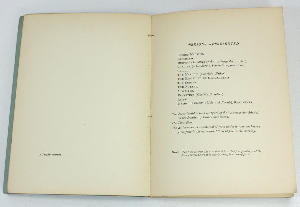 Macaire, W.E. Henley & R.L. Stevenson, 1897