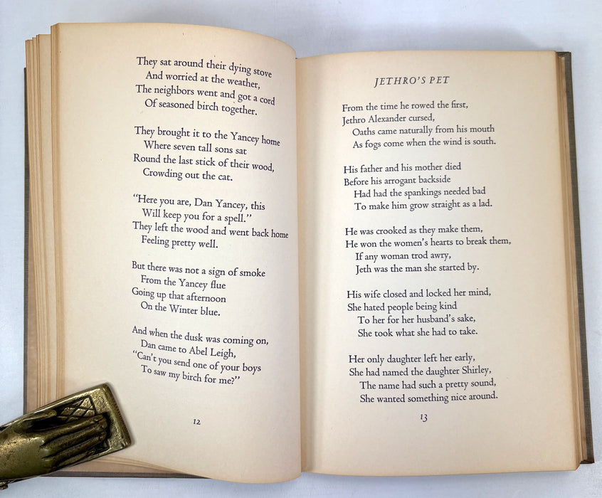 Maine Ballads, Robert P. Tristram Coffin, Inscribed first printing, 1938