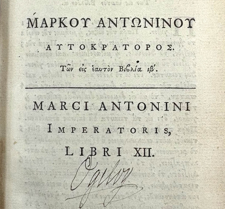 Marci Antonini Imperatoris, Libri XII - Marcus Aurelius’ Meditations (Τὰ εἰς ἑαυτόν)