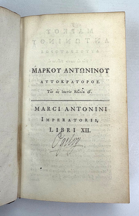 Marci Antonini Imperatoris, Libri XII - Marcus Aurelius’ Meditations (Τὰ εἰς ἑαυτόν)