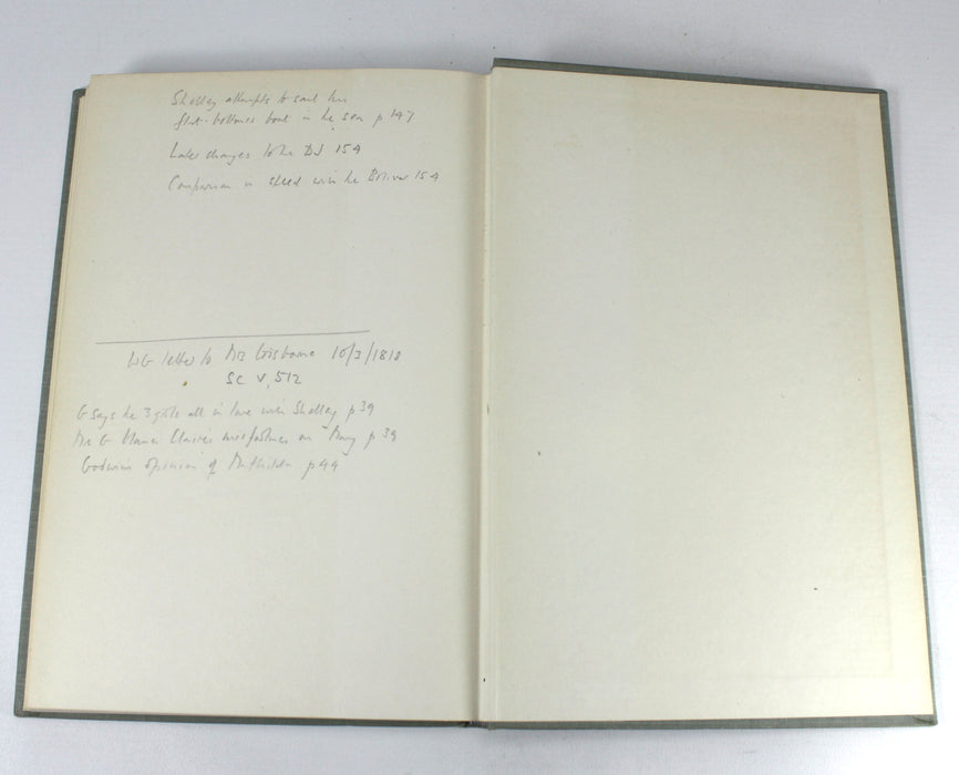 Maria Gisborne & Edward E. Williams; Shelley's Friends; Their Journals and Letters, Frederick L. Jones