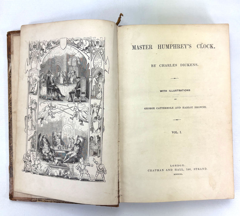 Master Humphrey's Clock (The Old Curiosity Shop), Charles Dickens, Chapman and Hall, First Book Edition, 1840