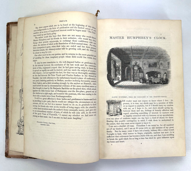 Master Humphrey's Clock (The Old Curiosity Shop), Charles Dickens, Chapman and Hall, First Book Edition, 1840