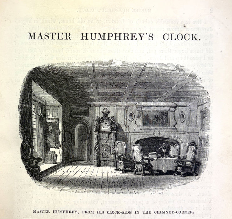 Master Humphrey's Clock (The Old Curiosity Shop), Charles Dickens, Chapman and Hall, First Book Edition, 1840