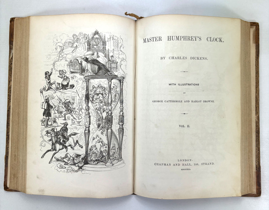 Master Humphrey's Clock (The Old Curiosity Shop), Charles Dickens, Chapman and Hall, First Book Edition, 1840