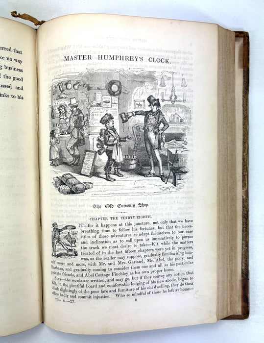 Master Humphrey's Clock (The Old Curiosity Shop), Charles Dickens, Chapman and Hall, First Book Edition, 1840