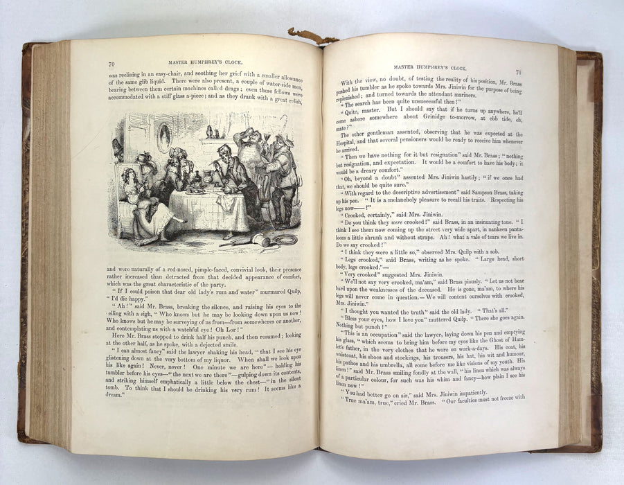 Master Humphrey's Clock (The Old Curiosity Shop), Charles Dickens, Chapman and Hall, First Book Edition, 1840
